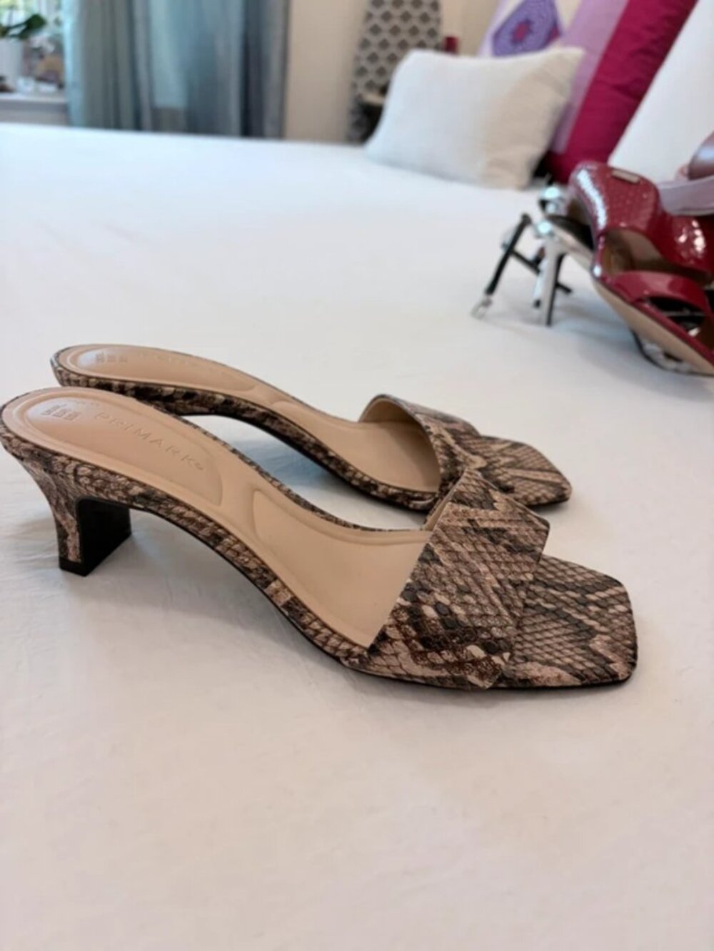 Snakeskin heels